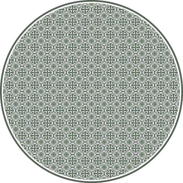 Adama Round Vinyl Placemats Set/4 (Parc_G)