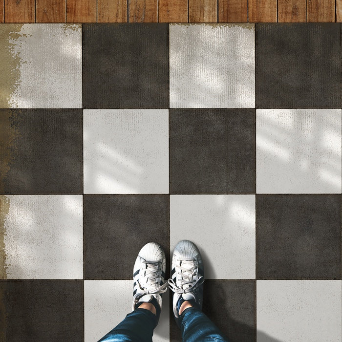 Vintage Vinyl Floorcloths Pattern 07 (Checkered Past