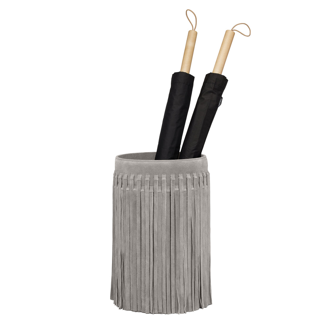 Catano Suede Umbrella Stand (Light Gray)