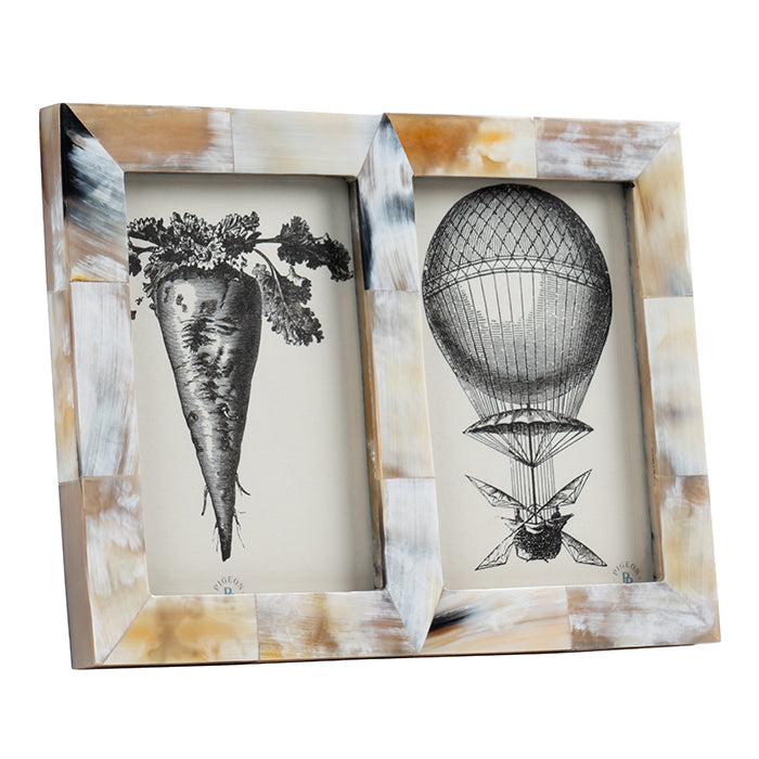 Essen African Horn Double Frame 4x6 (Natural)