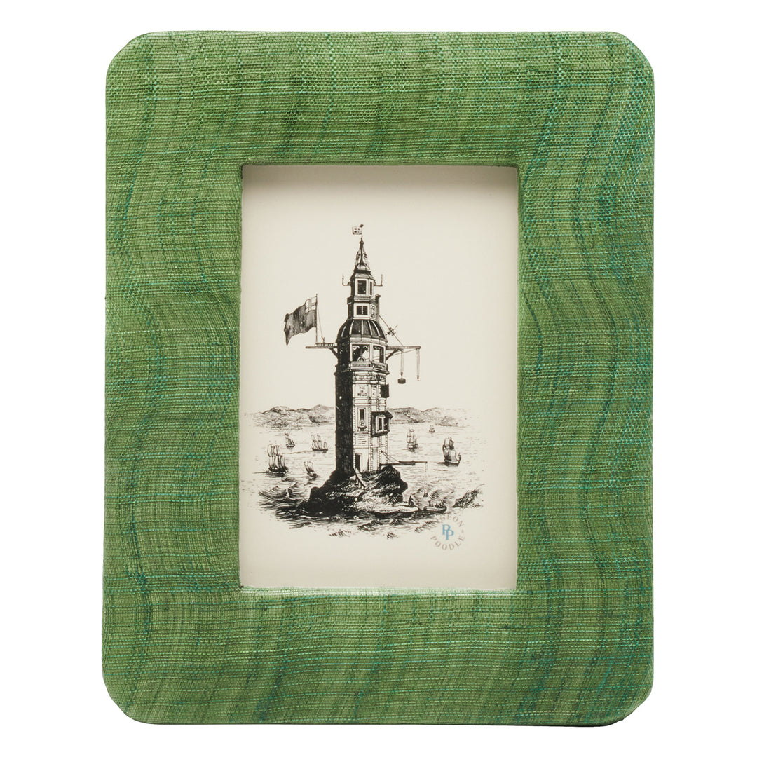 Halle Silken Abaca Picture Frames (Dark Green)