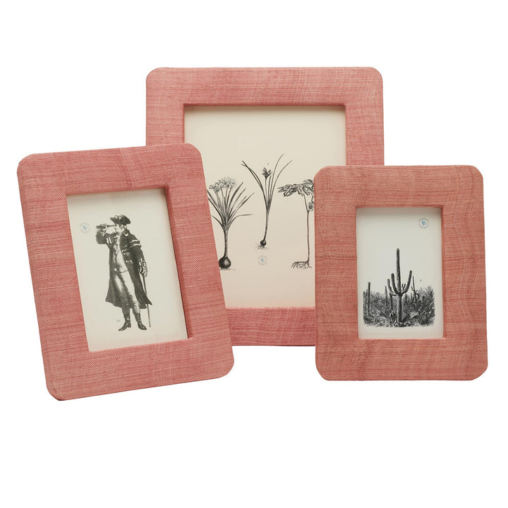 Halle Silken Abaca Picture Frames (Vintage Rose)