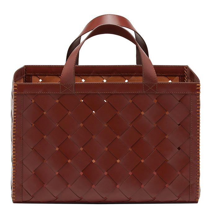 Heriot Full-Grain Leather Magazine Holder (Chocolate)