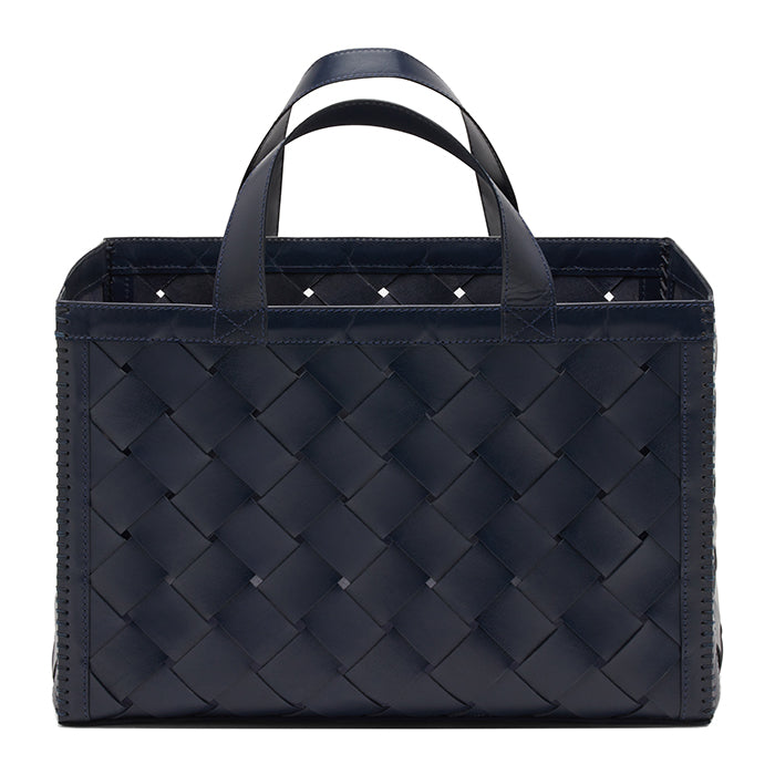 Heriot Full-Grain Leather Magazine Holder (Dark Navy)