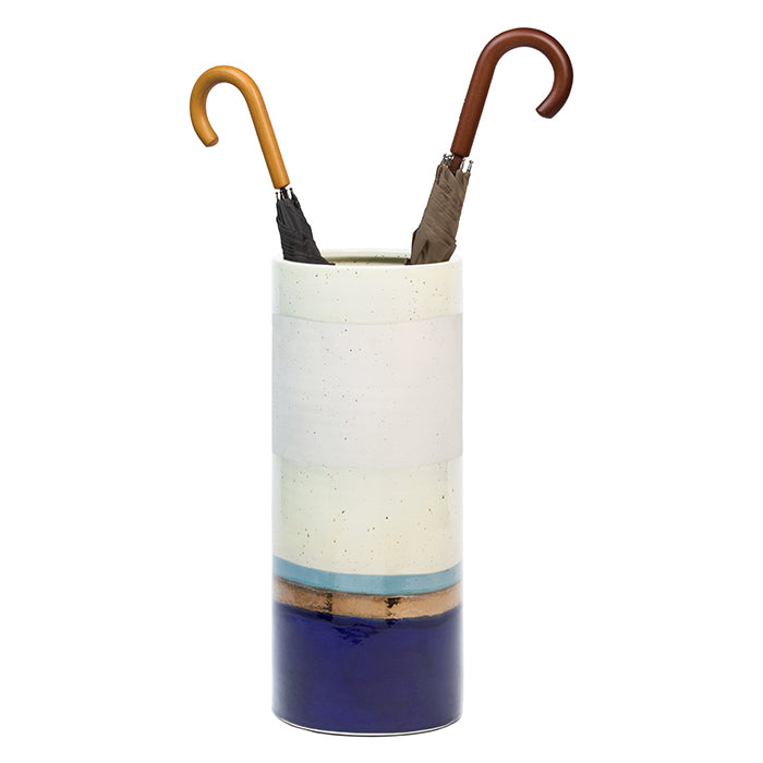 Lienz Cool Blue Mix Ceramic Umbrella Stand