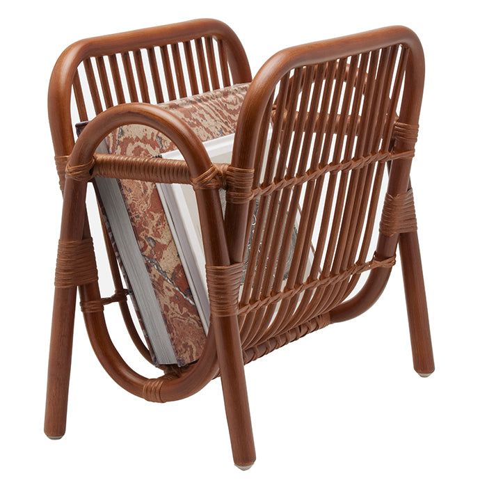 Makassar Rattan Magazine Holder (Walnut)