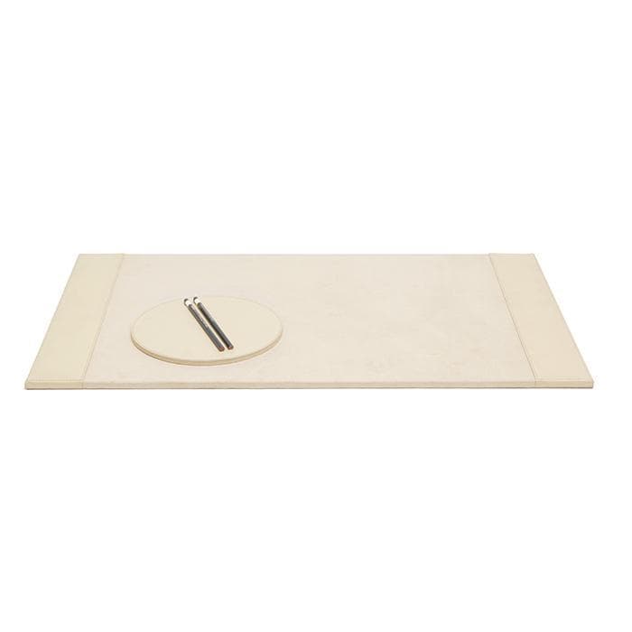 Orsett Cream Leather Desk Blotter Set