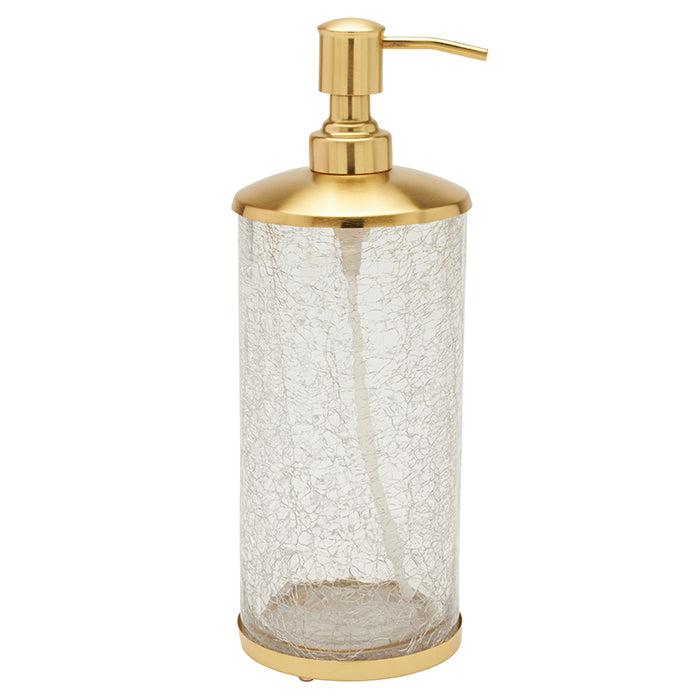 Pomaria Glass/Stainless Steel Soap Dispenser XL (Brushed Gold)