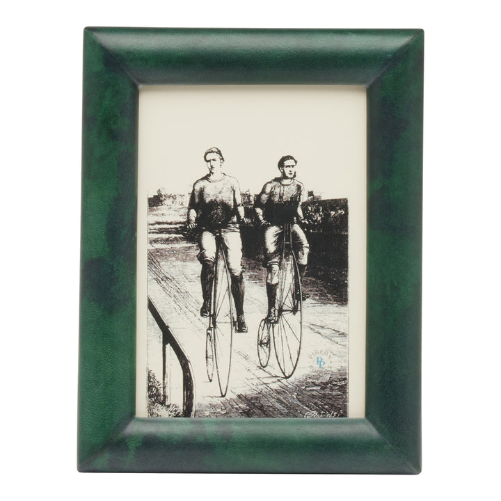 Raseborg Matte Vellum Leather Picture Frames (Emerald)