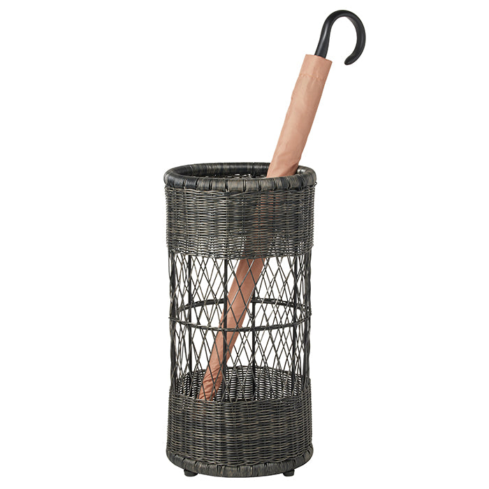 Winburg Faux Rattan Umbrella Stand (Gray)