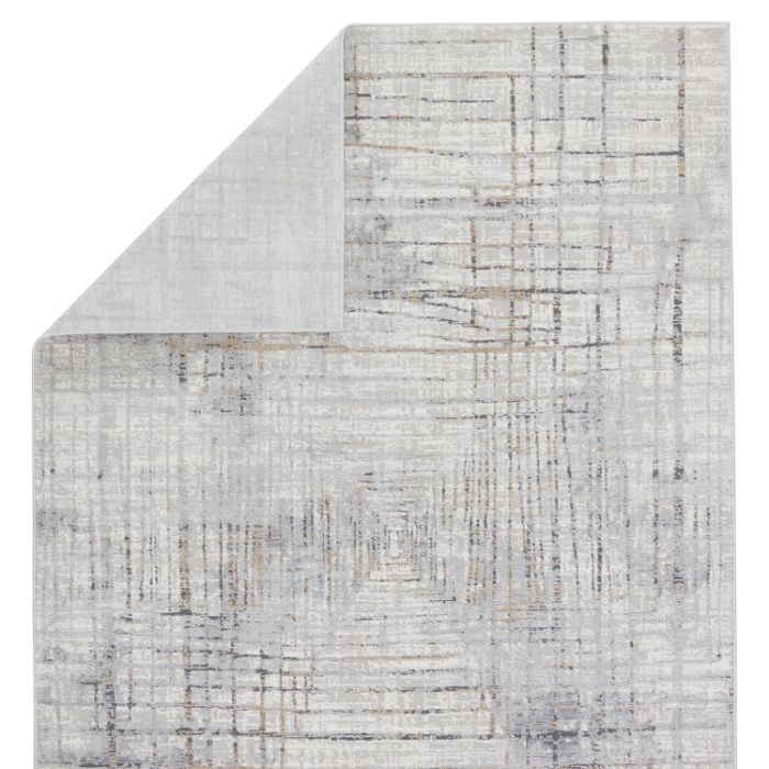 Vibe by Jaipur Living Toril Abstract Gray/ Gold Area Rug (SOLACE - SOC05)