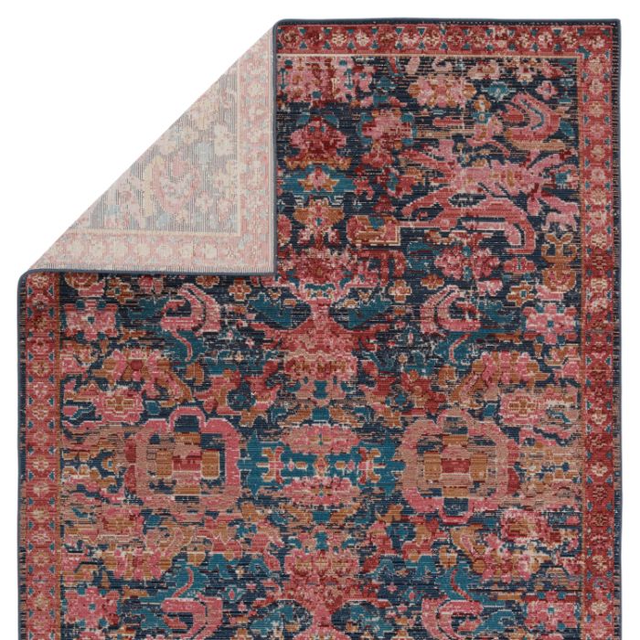 Vibe by Jaipur Living Maven Indoor/ Outdoor Oriental Pink/ Blue