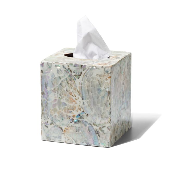 Ladorada Natural Mother of Pearl Tissue Box Cover