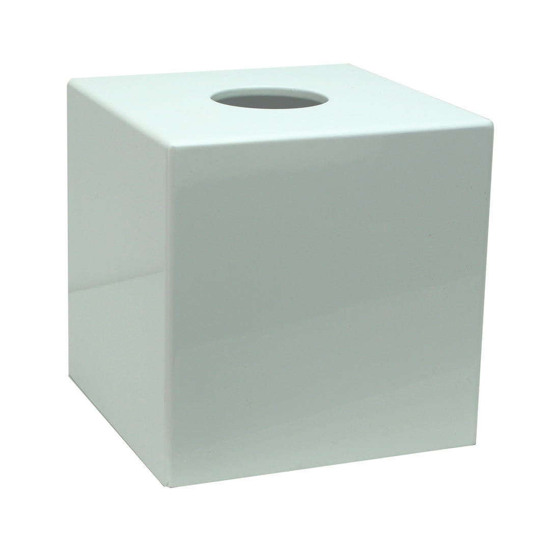 Addison Ross Lacquer Tissue Box Cover (White)