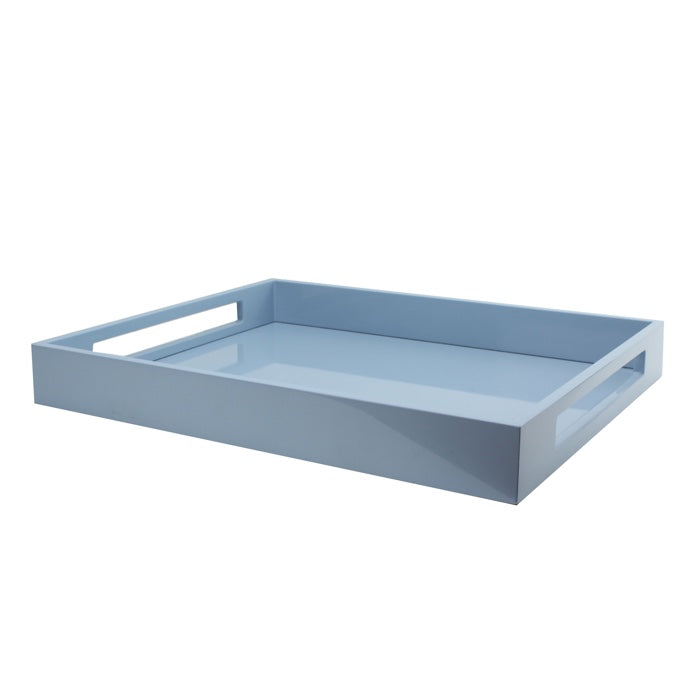 Addison Ross Lacquered Tray (Pale Denim) 16x14