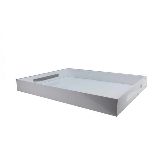 Addison Ross Lacquered Tray (White) 22x16