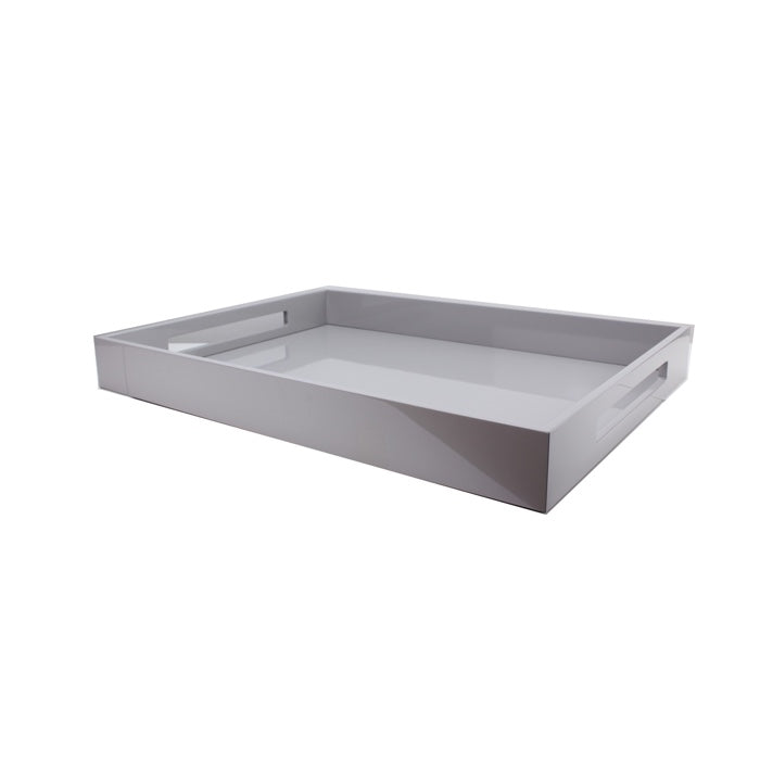 Addison Ross Lacquered Tray (Chiffon Gray) 22x16
