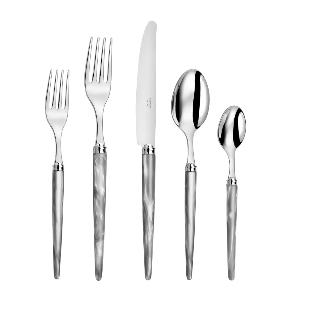 Capdeco Tang 18/10 Stainless Steel 5pc. Flatware Set (Grey)