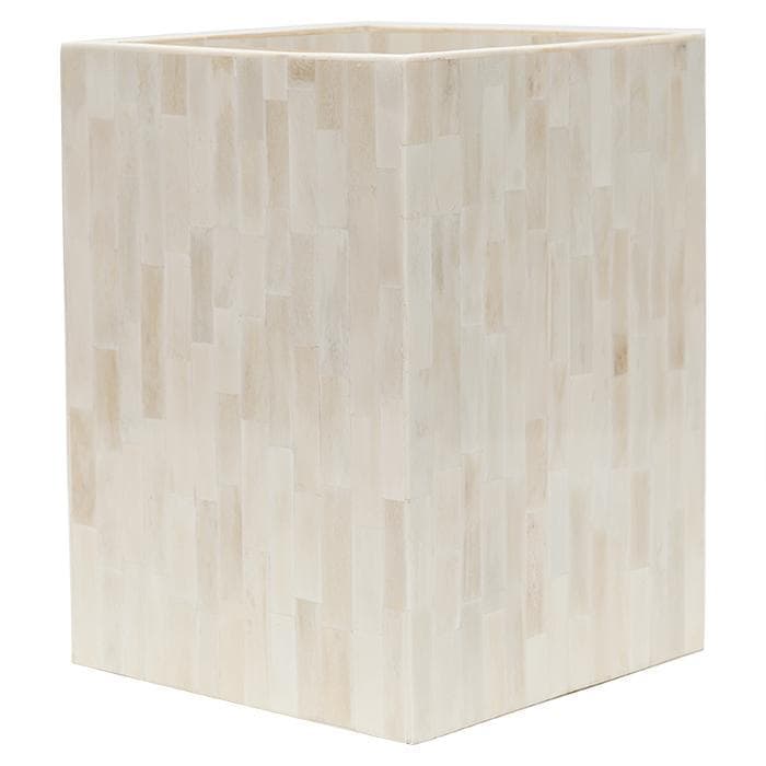 Gaya Vertical Bone Square Waste Basket