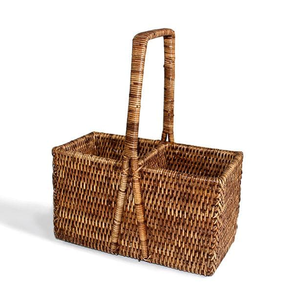 Rattan Wine Carrier Basket