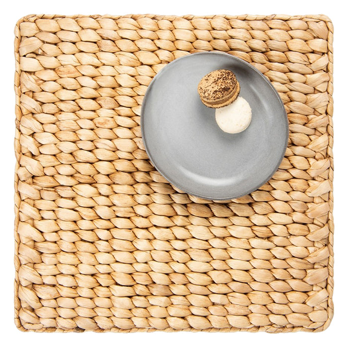 Clayton Natural Water Hyacinth Placemats (Square) Set/4