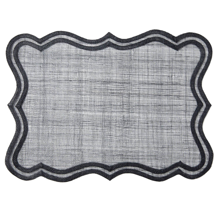 Lorisa Abaca Placemats (Dark Navy) Set/4