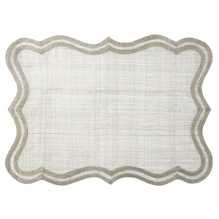 Lorisa Abaca Placemats (Warm Gray) Set/4