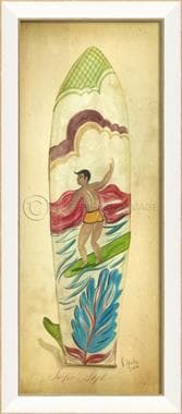 Surfin Style Framed Print 11" x 26"