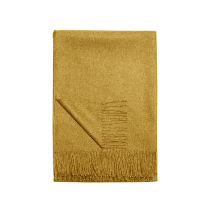 Paris Baby Alpaca Throw (Mustard)