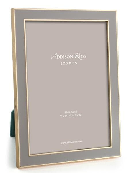 Addison Ross Taupe Gold Plate Enamel Frames