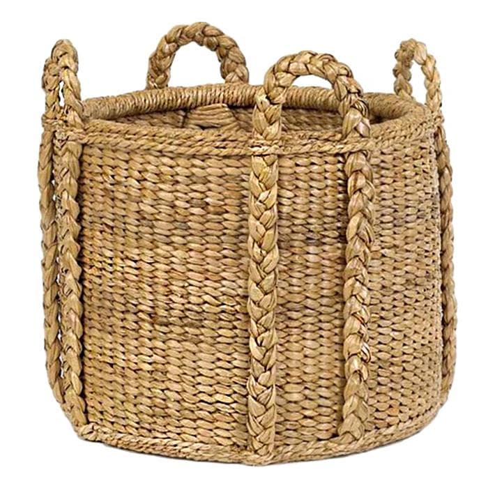 Sweater Palm Leaf Fireplace Basket