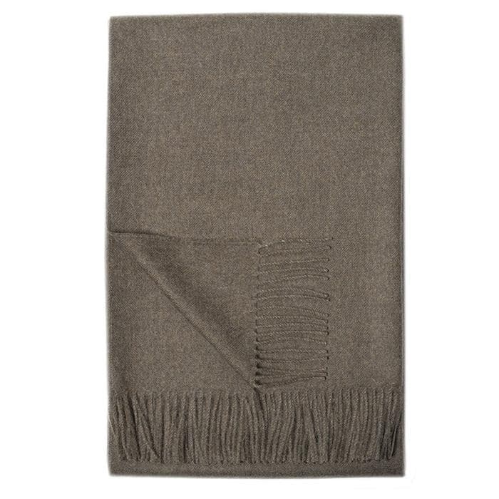 Paris Baby Alpaca Throw (Wood Bark Melange)