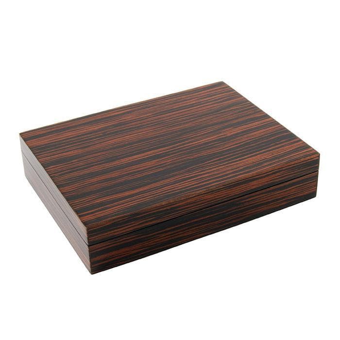 Lacquer Long Stationery Box (Macassar Ebony)