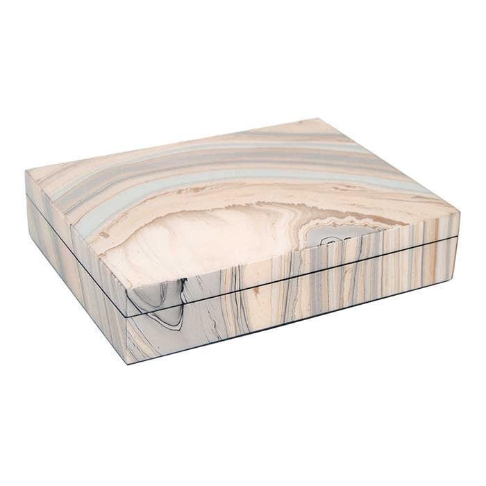 Lacquer Long Stationery Box (Tucson Paper Inlay)