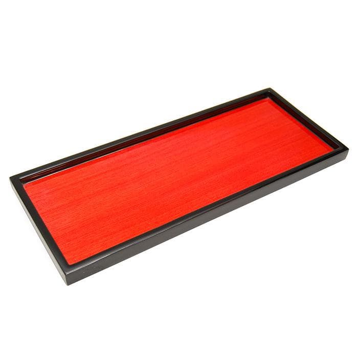 Red Tulipwood Lacquer Long Vanity Tray