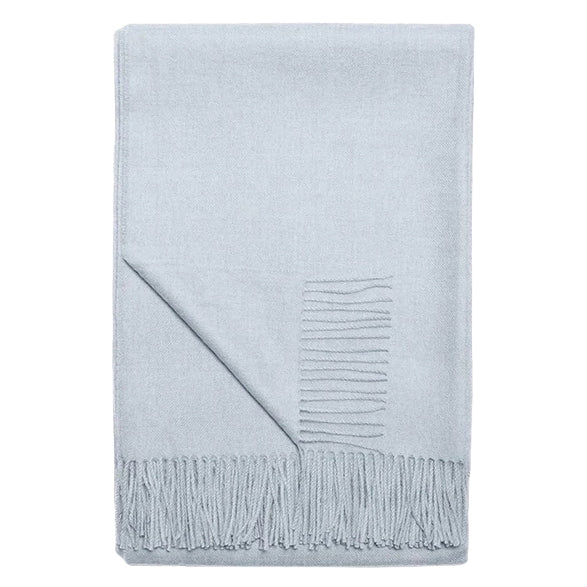 Paris Baby Alpaca Throw (Mineral Blue)