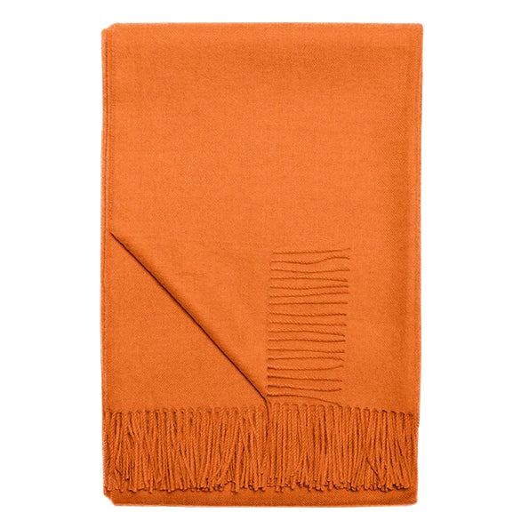 Paris Baby Alpaca Throw (Orange Crush)