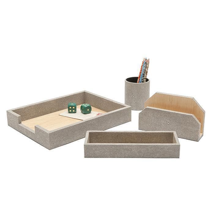 Crosby Sand Office Accessory Set/4