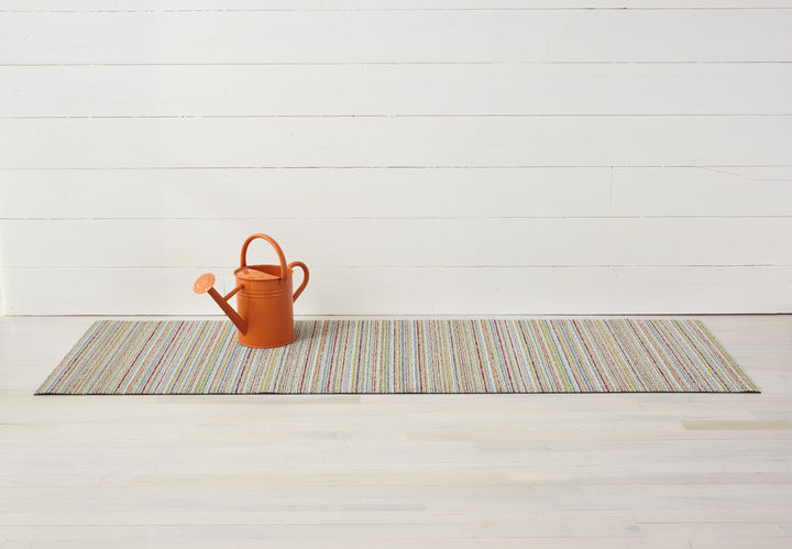 Chilewich Skinny Stripe Shag Floor Mat (Soft Multi)