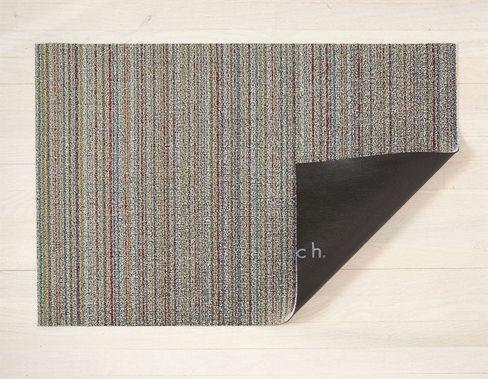 Chilewich Skinny Stripe Shag Floor Mat (Soft Multi)