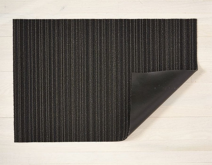 Chilewich Skinny Stripe Shag Floor Mat (Steel)