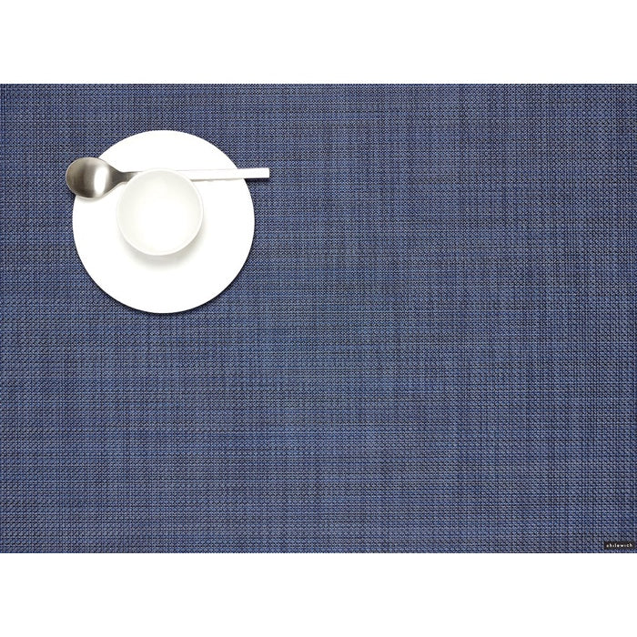 Chilewich Mini Basketweave Rectangle Place Mats Set/4 (Indigo)