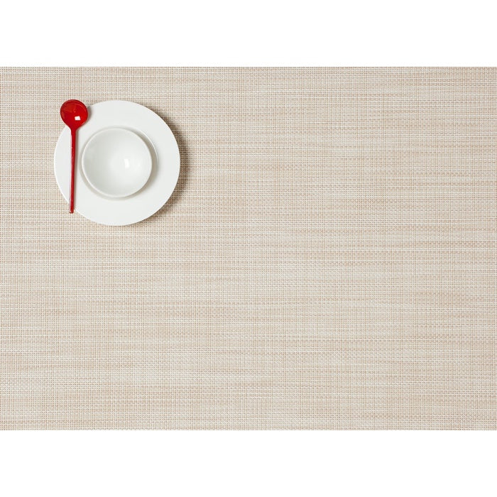 Chilewich Mini Basketweave Rectangle Place Mats Set/4 (Parchment)