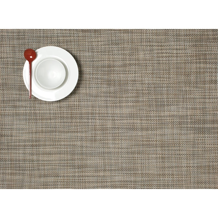 Chilewich Mini Basketweave Rectangle Place Mats Set/4 (Soapstone)