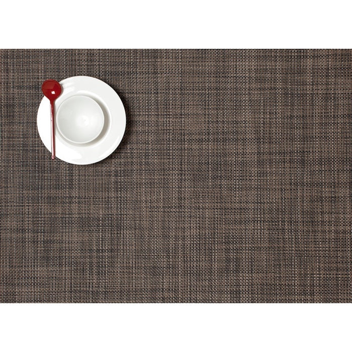 Chilewich Mini Basketweave Rectangle Place Mats Set/4 (Dark Walnut)