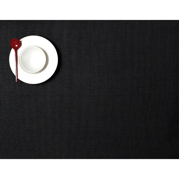 Chilewich Mini Basketweave Rectangle Place Mats Set/4 (Black)