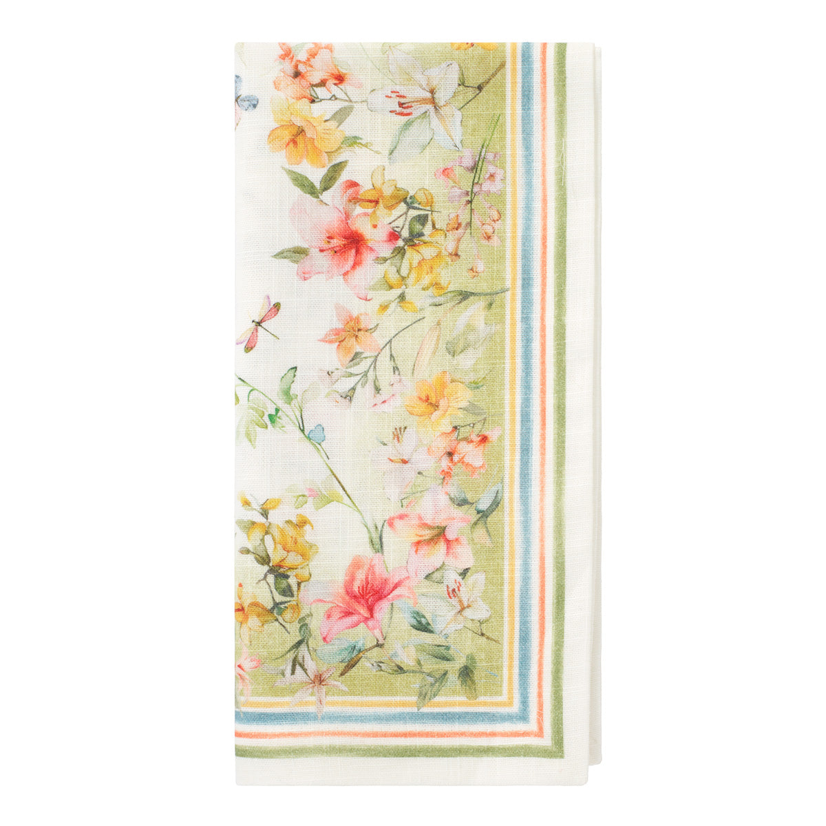 Lily Garden Cotton Print Napkins