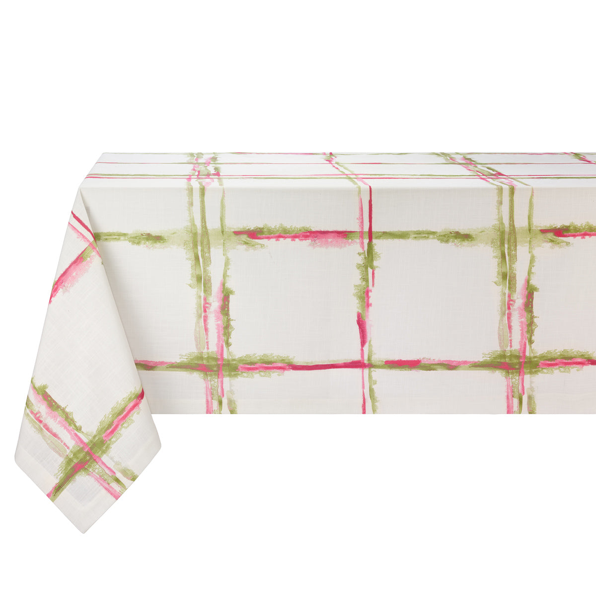 Abstract Grid Cotton Print Tablecloth
