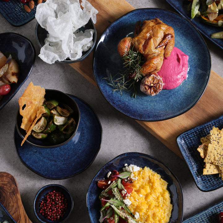 Porto Brasil Linea Fine Stoneware Dinnerware (Denim)