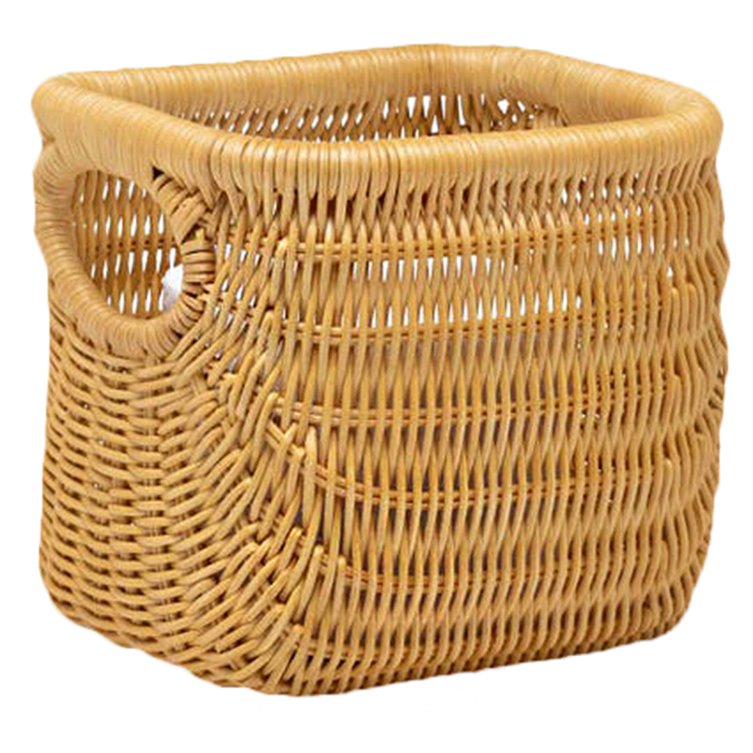 Lorain Rattan Single Toilet Paper Holder Set of 2 (Light Honey)